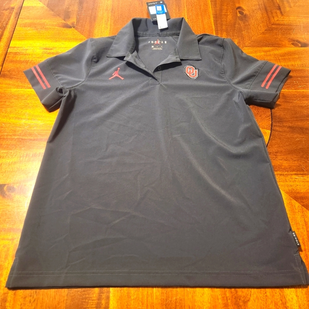 Air Jordan Nike OU Oklahoma Sooners On Field Apparel Short Sleeve Dri-Fit Shirt
